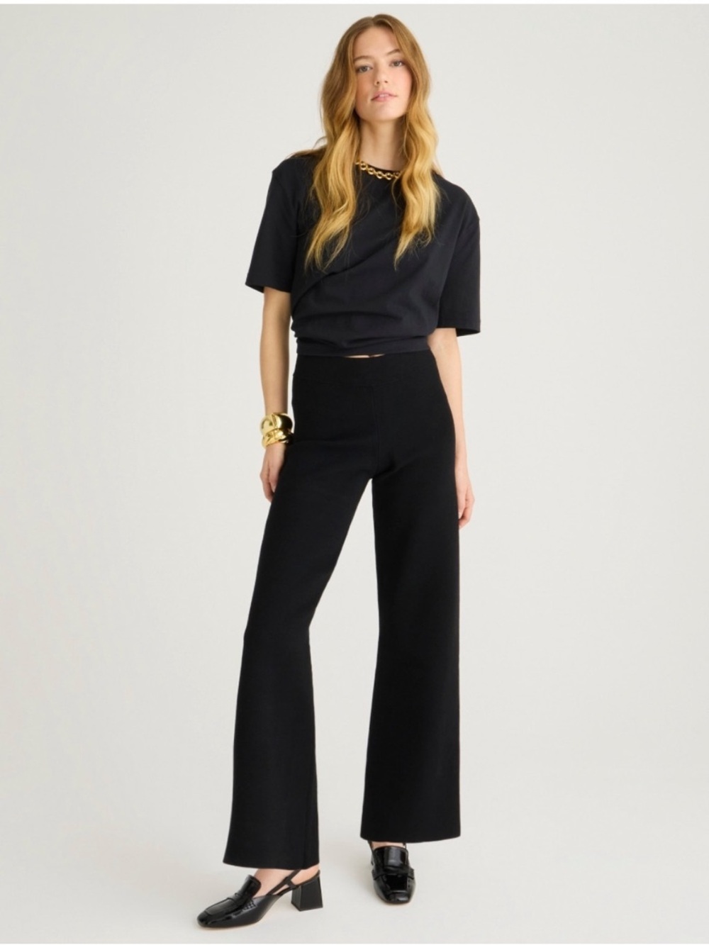 J Crew XXL Slim Wide Leg Black - Picture 8 of 8